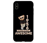 70th Birthday 70 Years Teddy Bear Being Awesome Seventy Case for iPhone XS Max
