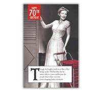 70th Birthday Card For Her, Funny 70th Birthday Card Women,