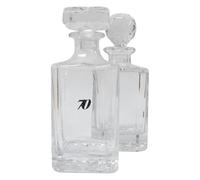 70th Birthday Cut Crystal Glass Decanter & Golf Ball Style Stopper 532