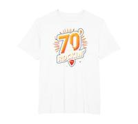 70th Birthday Gift for Men - 70 & Still Rockin' T-Shirt, Men's Big and Tall, White, 4X Tall