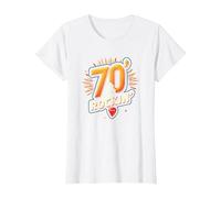 70th Birthday Gift for Men - 70 & Still Rockin' T-Shirt, Women, White, XL