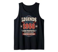 70th Birthday Gift Man Woman Original Vintage 1956 70 Years Tank Top