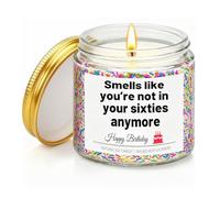 70th Birthday Gifts for Women, 70th Birthday Candle for Wife Husband Mum Dad Grandma Auntie Sister Friend, Happy 70 Years Old Gifts Ideas, Handmade Lavender Soy Wax Candle, 3.5 oz