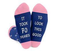 70th Birthday Gifts for Women,Birthday Gifts for Mum Grandma Sister Daughter Female Ladies Girlfriend Best Friends Sister in Law Nanny Nana Wife Presents Socks from Mum Dad Daughter Boyfriend Friends