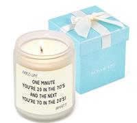 70th Birthday Gifts for Women Men, 70th Birthday Gifts for Mum Dad, Happy 70 Years Old Birthdays Gift for Grandma Nana Grandad Nan Unique 70 Year Birthdays Gift Idears Handmade Lavender Candle