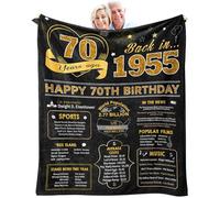 70th Birthday Gifts for Women Or Men,70th Birthday Gifts Throw Blanket 60x50 Inch,70th Birthday Gift Ideas,Best Gifts for 70 Year Old Woman,1952 Birthday Gifts for Women, 60 Inchesx50 Inches