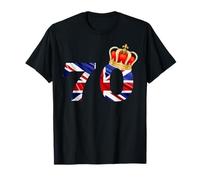 70th Birthday Gifts Women Vintage 1954 Union Jack T-Shirt
