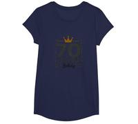 70th Birthday Legend Gift for Men Milestone Celebration T-Shirt, Girls, Navy, Large