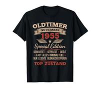 70th Birthday Man Gift Classic car November 1955 Vintage T-Shirt