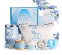 70th Birthday Pamper Gifts for Women, 70 Year Old Happy Birthday Hampers Relaxation Self Care Package for Her, Spa Bath Sets, 70th Birthday Presents Gift box for Women Friend, Mum, Wife, Sister, Girl