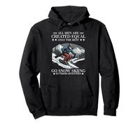 70th Birthday Snow Skiing Gift Seventy Years Old Skier Lover Pullover Hoodie