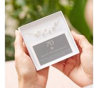 70th Birthday Sterling Silver Seven Star Bracelet My Posh Shop Silver One Size
