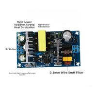 70W AC to DC 24V 3A Industrial Switching Power Supply Module - Isolated, Wide Input 100-245V AC, Overvoltage/Overload/Short-Circuit for Protec