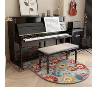70X160CM Pianos Noise Reduction Rugs, 110X100CM Hardwearing Non Slip Chair Mat for Hardwood Floor(B,70x160+110x110cm)