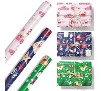 70x300CM Premium wrapping paper for Christmas - 3 rolls