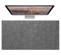 70x30cm Office Felt Desk Mat Protector, Silicone Base Keyboard & Mouse Pad | Non-Slip Base Felt Desk Pad & keyboard mouse mat, Durable Desktop Protector for Home & Office Workspace(DarkGray,70x30cm)