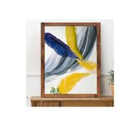 (70x50 CM) Rustic Oak Picture Frame / Wall Art Frames / Flat Wooden Effect Poster Frame / Photo Print Frame