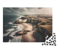 70x50cm/1000pcs 1000 Piece Jigsaw, Castle on The Beach-1, Winter Gift