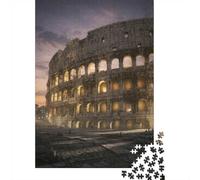 70x50cm/1000pcs 1000 Piece Jigsaw, Colosseum at Dusk, Festive Present | For quiet time before New Year: Adult jigsaw puzzle with 1000 pieces works well for shared time during the holidays.