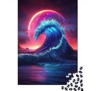 70x50cm/1000pcs 1000 Piece Jigsaw, Cosmic Tsunami Wave, Festive Present