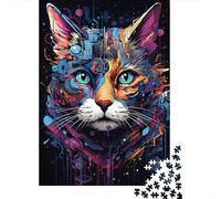 70x50cm/1000pcs 1000 Piece Jigsaw, Cyborg Cat Head Machine