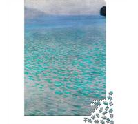 70x50cm/1000pcs 1000 Piece Jigsaw, Gustav Klimt Attersee