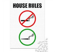 70x50cm/1000pcs 1000 Piece Jigsaw, HOUSE RULES “Do’s & Don’ts”, Winter Gift