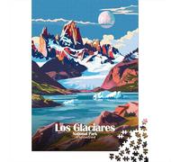 70x50cm/1000pcs 1000 Piece Jigsaw, Los Glaciares National Park Argentina Poster, Festive Gift