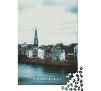 70x50cm/1000pcs 1000 Piece Jigsaw, Maastricht River Cityscape