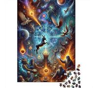 70x50cm/1000pcs 1000 Piece Jigsaw, Magical Alchemical Symbols, Festive Gift