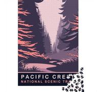 70x50cm/1000pcs, 1000 Piece Paper Puzzle, Pacific Crest