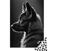 70x50cm/1000pcs, Adult Puzzle, 1000 Pieces, German Shepherd Puppy
