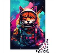 70x50cm/1000pcs, Classic Jigsaw Puzzle, 1000 Pieces, Cosmic Fox Explorer-11