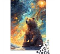 70x50cm/1000pcs, Classic Jigsaw Puzzle, 1000 Pieces, Cute Bear Paint | For anyone who enjoys classic jigsaws: Adult jigsaw puzzle with 1000 pieces can be enjoyed across several sessions.