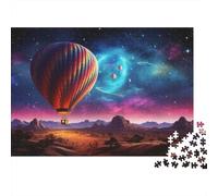 70x50cm 1000pcs Hot Air Balloon in Space Jigsaw Puzzle, 1000 Piece