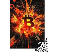70x50cm/1000pcs, Jigsaw for Adults, 1000 Pieces, Bitcoin Explosion
