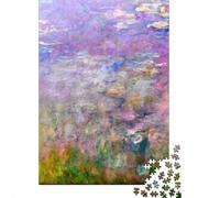 70x50cm/1000pcs, Jigsaw for Adults, 1000 Pieces, Claude Monet Water Lilies