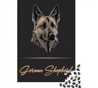70x50cm/1000pcs, Jigsaw for Adults, 1000 Pieces, Elegant German Shepherd