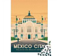70x50cm 1000pcs Mexico City Travel Poster Jigsaw Puzzle, 1000 Piece