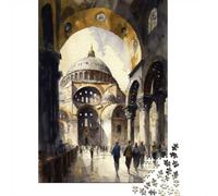 70x50cm/1000pcs, Picture Puzzle, 1000 Pieces, The Hagia Sophia Istanbul