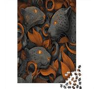 70x50cm/1000pcsJungle Jaguar Puzzle DIY-Puzzle Für Erwachsene