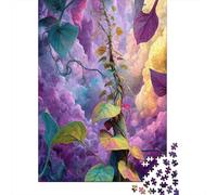 70x50cm/1000pcsPuzzles, Puzzles Für Erwachsene Und Teenager Giant Rainbow Beanstalk - Glowing Vine