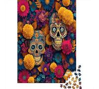 70x50cm/1000pcsPuzzles, Puzzles Für Erwachsene Und Teenager Skull with Exquisite Patterns