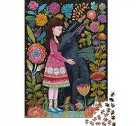 70x50cm/1000pcsStrange Creature And Little Girl Puzzle DIY-Puzzle Für Erwachsene
