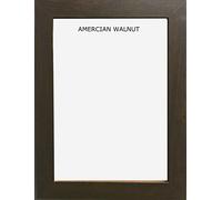 70x50cm - 700x500mm American Walnut Picture Frame for Wall Mount | Wood Effect Photo Frame with Clear Perspex glass | Portrait or Landscape Frame for Posters, Certificates, Puzzles & Home Décor