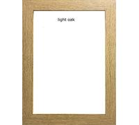 70x50cm - 700x500mm Light Oak Picture Frame for Wall Mount | Wood Effect Photo Frame with Clear Perspex glass | Portrait or Landscape Frame for Posters, Certificates, Puzzles & Home Décor