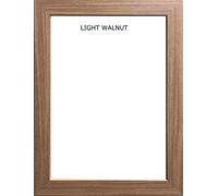 70x50cm - 700x500mm Light Walnut Picture Frame for Wall Mount | Wood Effect Photo Frame with Clear Perspex glass | Portrait or Landscape Frame for Posters, Certificates, Puzzles & Home Décor