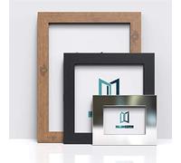 70X50CM Oak Picture Frame, Excel Range 40mm Flat Profile MDF Photo Poster Frame, Shatterproof Styrene, Portrait Landscape Wall Hanging