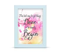 70x50cm White wooden effect Photo / Picture frame Wall Mountable with acrylic display