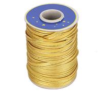 70yd Bias Tape, Polyester Sewing Trims 1cm/0.4in Double Fold Bias Roll DIY Herringbone Webbing Tape Roll for Pillows, Quilts, Wallets (Gold)